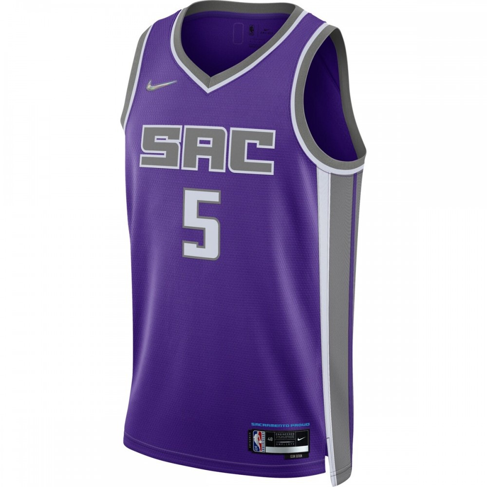 De'Aaron Fox Sacramento Kings 2021/22 Diamond Swingman Jersey - Icon Edition - Purple-Pro Kit Vault | Brand New 26/27 Sports Jerseys